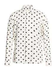 16SS サンローランパリ ポルカドットシャツ カットオフ レーヨンシャツ 