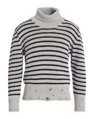 ラルディーニ メンズ アウター ニット・セータートルネック LARDINI Gray グレーのサムネイル