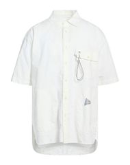 アンドワンダー メンズ トップス シャツ AND WANDER White ホワイト