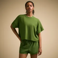 キャリー レディース トップス Tシャツ CALIA Womens Oversized Renew Boxy Tee Willow Green グリーンのサムネイル