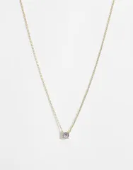 アクセサライズ レディース アクセサリー ネックレス・チョーカー・ペンダントトップ レース Accessorize Z sparkle pendant necklace in 14k plated Gのサムネイル