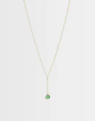 アクセサライズ レディース アクセサリー ネックレス・チョーカー・ペンダントトップ レース Accessorize Z aventurine lariat chainecklace in 14k goのサムネイル