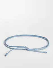 トップショップ レディース アクセサリー ベルト Topshop cord style belt in cornflower blue ブルーのサムネイル
