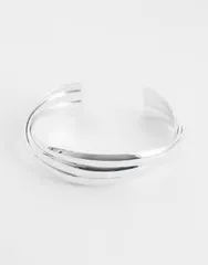 マンゴ レディース アクセサリー ブレスレット・バングル・アンクレット Mango chunky bangle SILVER シルバーのサムネイル