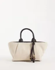 マンゴ レディース バッグ Mango small structu red slouch shoulder bag Black ブラックのサムネイル