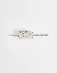 エイソス レディース アクセサリー ASOS DESIGN hair pin with faux dalmatian design in brushed Multi マルチカラーのサムネイル