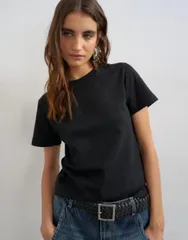 トップショップ レディース トップス Tシャツ Topshop classic tee Black ブラックのサムネイル