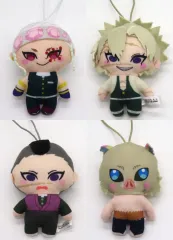 【中古】ぬいぐるみマスコット・ぬいぐるみバッジ 全4種セット 「鬼滅の刃 かぷっこふれんず4」