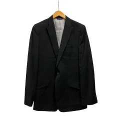 バナナリパブリック BANANA REPUBLIC テーラードジャケット 長袖 無地 ウール 834752-00 36 黒 ブラックのサムネイル