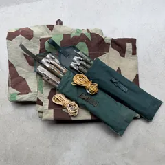 2枚セット 西ドイツ国境警備隊 BGS スプリンターカモ ツェルトバーン 軍幕 キャンプ ミリタリー ポンチョ ブッシュクラフトのサムネイル
