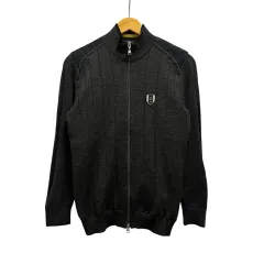 マンシングウェア MUNSINGWEAR ブルゾン ニット セーター 長袖 ハイネック 無地 グレーのサムネイル