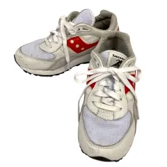 サッカニー SAUCONY スニーカー S70668-2 SHADOW 6000 ローカット ロゴ メッシュ USA6.5 24.5cm 白 ホワイト 赤 レッドのサムネイル