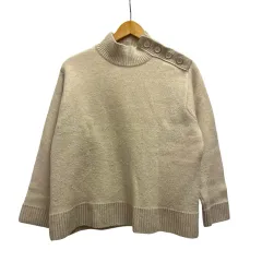 ルグラジック Le glazik ニット セーター 長袖 モックネック 無地 ウール混 JL-4335 36 ベージュのサムネイル