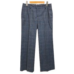 極美品！MARNI マルニ スラックス ネイビー チェック イタリア製 綿麻 M MARNI マルニ チェック柄 スラックス - メルカリ