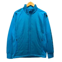 カッパ kappa ジャケット ブルゾン ジャージ 中わた ロゴプリント 長袖 M 青 ブルーのサムネイル