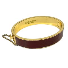 COACH GOLD PLATE BANGLE/コーチ/ゴールド/バングル/美品 - メルカリ