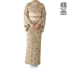 新品 高級洗えるブランド着物【さんび】お花づくし☆一面に広がるお花 