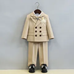 フォーマルスーツ 男の子 5点セット ジャケット+ベスト+パンツ+ボウタイ+コサージュ 子供服 キッズ 入園式 入学式 卒業式 演出 冠婚葬祭