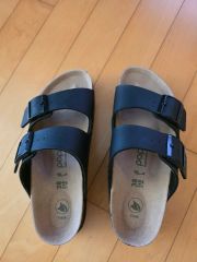 BIRKENビルケンシュトック Kyoto ネイビー38 24.5㎝ ナロー | Mercari