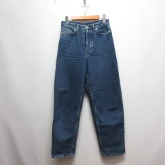 コス COS ハイライズ テーパード デニム パンツ ジーンズ 25 ブルー ボタンフライのサムネイル