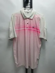 ナイキ ゴルフ 半袖Tシャツ タイガー・ウッズ 白 ピンク Lのサムネイル