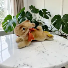送料無料★シュタイフ★Lying Rabbit 6cm★(最小サイズ)くつろぎラビット/兎/うさぎ★ビンテージ/アンティーク★Steiff/STEIFFのサムネイル