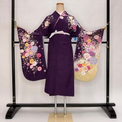 1927☆卒業式 袴姿に☆瑠璃色訪問着☆長襦袢/半衿/重衿/半幅帯セット 