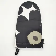 marimekko 新品 unikko ウニッコ オーブンミトン 鍋つかみ 手袋 ブラック ホワイト ユニセックス マリメッコ【中古】6-0530G∞のサムネイル