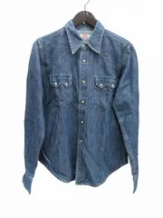 リーバイス Levi's 長袖 シャツ デニム ウエスタン コットン 綿 Mサイズ レディース