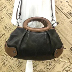 マルニ ２WAY バルーン ショルダー バッグ  レザー カーキー GF273のサムネイル