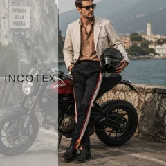 dt598●S●INCOTEXインコテックス×FACETASM●イタリアが生んだ異端の名作●イタリア製バイカーデザインパンツ●メンズのサムネイル