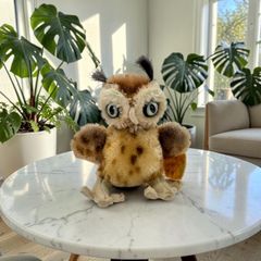 Steiff シュタイフ フクロウ ぬいぐるみ(シュミンケコラボ) 巾着袋付