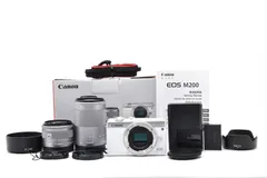 【返品保証】★極上品★キヤノン Canon EOS M200 ダブルズームキット 15-45mm / 55-200mm★ L568#8202のサムネイル