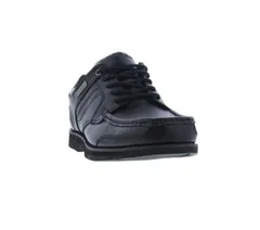 カンゴール メンズ シューズ スニーカー レザー Kangol Harrow Leather Menshoes Black ブラックのサムネイル