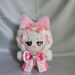 ちびぐるみ♥ぬい服♥12cm♥ショートケーキねこ♥白♥着ぐるみ♥裏地