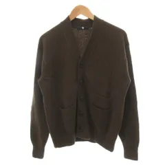 ユニクロ UNIQLO +J プレミアムラムVネックカーディガン 美品 ニット M 茶 ブラウン 長袖 ポケット ウール /SJのサムネイル