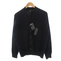 ユニクロ UNIQLO +J プレミアムラムVネックカーディガン タグ付き ニット M 紺 ネイビー 長袖 ポケット 無地 ウール /SJのサムネイル