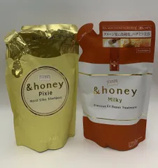 &honey (アンドハニー) シャンプー 1.0 詰め替え 350ml&ヘアトリートメント 詰め替え 385g--530800 4589546896033/4589546897153