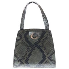極美品 Tory Burch エレノア Eleanor サッチェル パイソン柄 - メルカリ