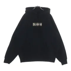 SUPREME (シュプリーム) 22SS ×BURBERRY Box Logo Hooded Sweatshirt バーバリー ボックスロゴ スウェットプルオーバーパーカー フーディー ブラックのサムネイル