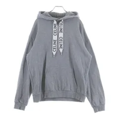 CELINE (セリーヌ) ルーズフーディー パーカー コットンフリース ドローストリング グレー L 2Y468670Qのサムネイル