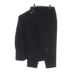 COMME des GARCONS HOMME DEUX (コムデギャルソン オムドゥ) AD2023 ウールセットアップスーツ 3Bテーラードジャケット ノータックイージースラックスパンツ ブラック DL-J025/DL-P028のサムネイル