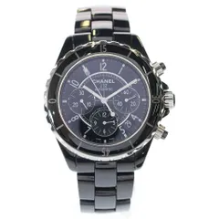 CHANEL (シャネル) J12 クロノグラフ CE/AT セラミック オートマ 自動巻き 腕時計 H0940 黒文字盤のサムネイル