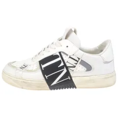 VALENTINO (ヴァレンティノ) VLTN ロゴ レザー レースアップ ローカットシューズ スニーカー ホワイトのサムネイル