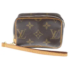 LOUIS VUITTON (ルイヴィトン) モノグラム トゥルース ワピティ ポーチ 小物入れ ケース ブラウン レザー×PVC M58030 ゴールド金具のサムネイル