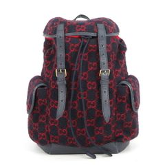 未使用 グッチ 574923 GG ベルベット バックパック リュック - メルカリ