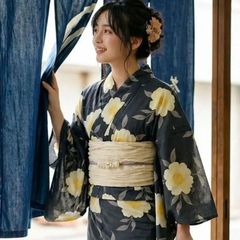 浴衣 帯 下駄 5点セット 蒲公英色の花あそび 月夜 Dita - メルカリ