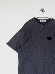 【CHAPS RALPH LAUREN】90s S/S ヘンリーネック鹿の子Tシャツ L チャップス ラルフローレン 半袖 古着