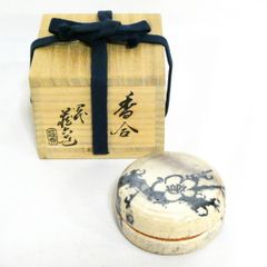 茶道具 色絵金彩 鳳凰文 香合 蓋物 在銘 時代箱 V 8271 - メルカリ