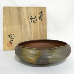 天竜峡焼 三輪楽雅堂 民芸陶器 壺 花瓶 花器 水鉢 骨董 古道具 - メルカリ